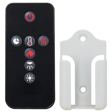 Imagem de Controle remoto de substituição para lareira elétrica Napoleon W190-0151-SER NEFB42H-BS, com suporte de montagem na parede