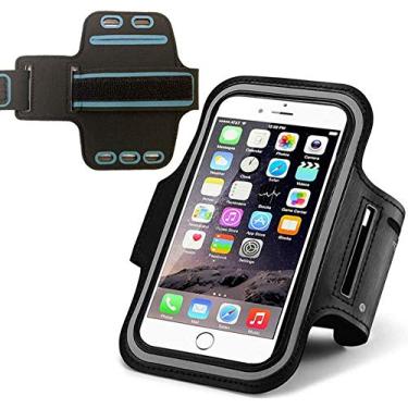 Imagem de Capa de braçadeira serve para iPhone 8 7 6 6S resistente ao suor bolsa de corrida suporte de telefone para Nuu A3 A6L braçadeira ajustável com bolso para chave, L