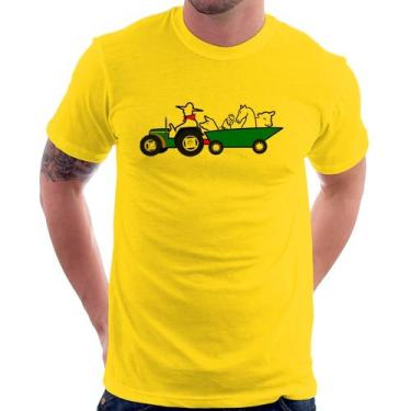 Imagem de Camiseta Fazendeiro - Foca na Moda, Amarelo, P