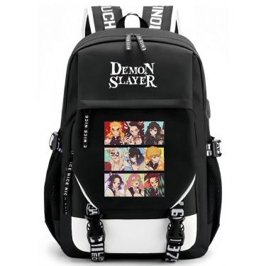 Imagem de Mochila beibao3 College Style Demon Slayer Agatsuma PU Leat