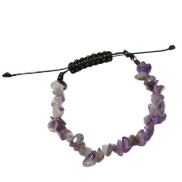 Imagem de Pulseira Masculina Pedra Ametista Signo Peixes Elementum - Fabiana Hav