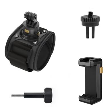 Imagem de Mechrig Suporte de alça de pulso de liberação rápida magnética ajustável para câmeras de ação, compatível com Gopro Hero 13/12/11/10/9/8/7/6/5 preto, DJI Osmo Action 5 Pro/4/3, Insta360 ONE R, AKASO e