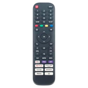 Imagem de AIDITIYMI Controle remoto de substituição EN2J30H compatível com Hisense Smart TV 32A45GV 40H5G 40A4GV 40A40GV 40A40GMV 40H55G 40A4HV 40A4070GMV 43H6G 43H77G 43V6G 43A60G 60H 43 A60GMV 43A6010GMV