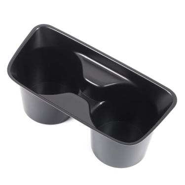 Imagem de Caixa organizadora de porta-copos de carro compatível com BMW Série 3 4 F30 F31 F32 F33 F36 2011-2019, bandeja de armazenamento de enchimento de fundo de copo de água fixa, acessórios de inserção