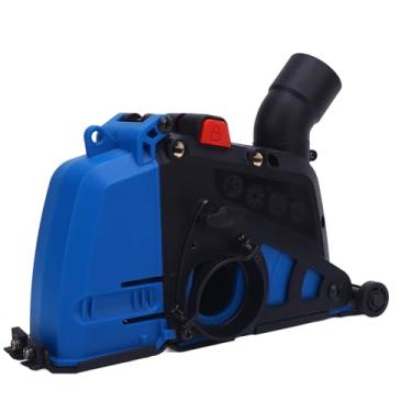 Imagem de Guarda de Corte de Extração de Poeira, 0-1.77in Profundidade de Corte Ajustável Profundidade Grinder Capa de Poeira Plástico Grinder Coleção de Coleta de Poeira Com Porta de Vácuo