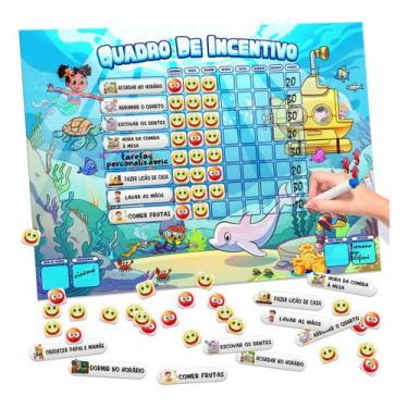 Imagem de Quadro De Rotina Infantil / Quadro De Tarefas - Planner de Parede Ince