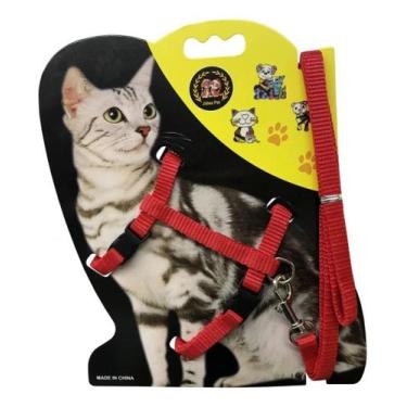 Imagem de Peitoral Coleira Para Gatos Ajustável Adestramento Educativo - Alwy