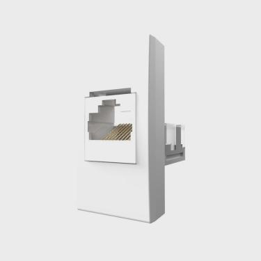 Imagem de Módulo tomada p/ rede de computadores RJ45 Cat. 5e Módulo Pro Alumbra Branco