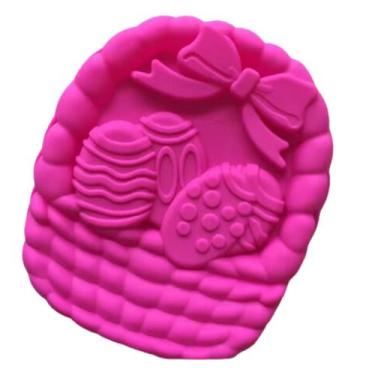 Imagem de Forma Molde Silicone Bolo Cesta Ovos Pascoa 28.5cm Coelho - LUYKE