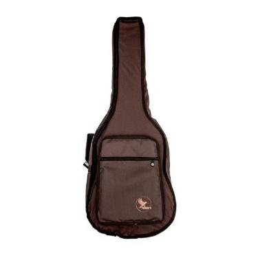 Imagem de Capa P/ Violão Folk Extra Bolso Cargo - Nylon 600 - Marrom Bkr 1 [F108]