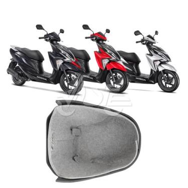 Imagem de Forração Honda Elite 125 Baú Forro Interno Scooter Cinza - Jaspe Ateli
