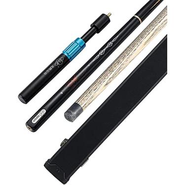 Imagem de Tacos de taco de sinuca tacos de sinuca conjunto de bolas de bilhar ZHANGDONG 57 polegadas Madeira de freixo, 1/2 bastão de taco de sinuca dividido adulto 538.6 g Interface de roda do meio a vácuo