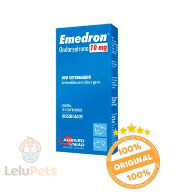 Imagem de Emedron Antiemético 10mg P/ Cães E Gatos 10 Comp Agener