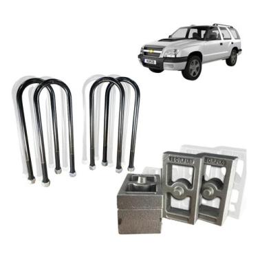 Imagem de Blazer até 2012 Kit traseiro para rebaixar 6cm Reforçado - Borfix