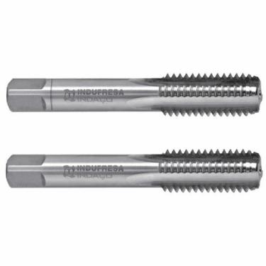 Imagem de Macho aço rápido manual 7/16" din351 unc jogo com 2 peças - INDAÇO