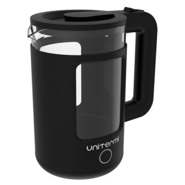 Imagem de Chaleira Elétrica Inox e Vidro 1,5L 110V Unitermi, PRETA