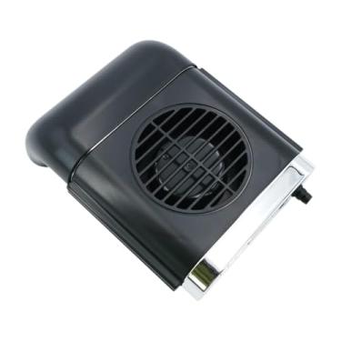 Imagem de Ioensy Ventilador de apoio à cabeça do assento SUV de carro UV USB Ajustável 3 velocidades Instale facilmente para veículos RV multifuncionais 4x5.5inch, Preto