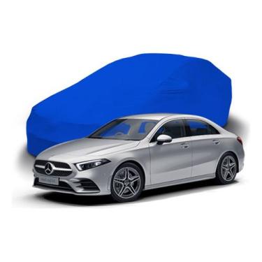 Imagem de Capa Para Cobrir Carros Sedã Azul Royal Com Elástico Tecido - Lobo set