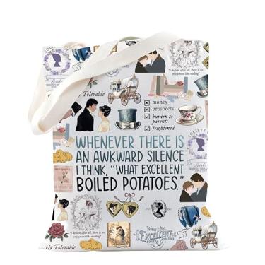 Imagem de TSOTMO Pride Book Merch Jane Bookish Pemberley presente feminista Jane Fans Academia Literary for Booknerd, Batatas