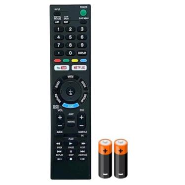 Imagem de Controle Remoto Compatível Com Sony Bravia TV LED Smart, RMT-TX300B, KD-70X6700E e KDL-50W655F, com Pilhas