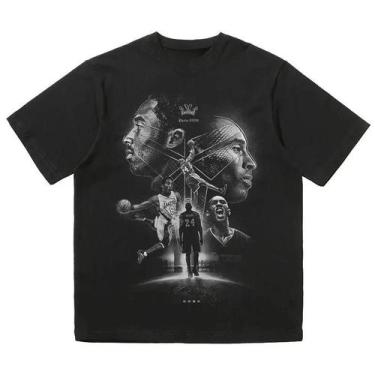 Imagem de Camiseta Oversized Unissex NBA - Estampa Rock Plan - Meia Manga de Alg