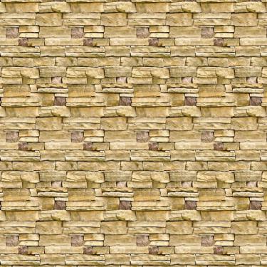 Imagem de Papel Parede Pedra Tijolos Canjiquinha Amarelo Autocolante