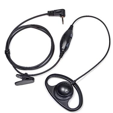Imagem de HYS Fone de ouvido em forma de D para Motorola Spirit GT/Spirit GT+, fone de ouvido Walkie Talkie com PTT/microfone, VOX, para Talkabout 270 280 T5100 T5200 T5600 T5620 T5700 T5720 T5800 T7200 FR50