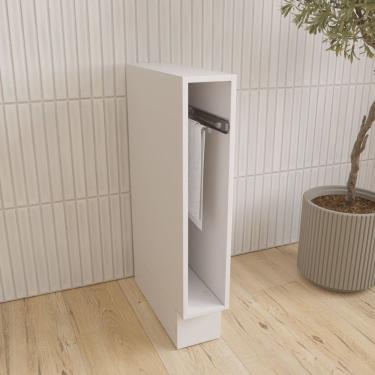 Imagem de Balcão Toalheiro 15cm Sem Tampo Arizona Cabecasa Madeiramadeira Branco