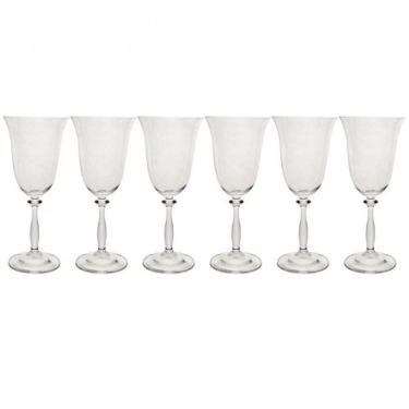 Imagem de Conjunto De Taças Para água Bohemia Angela 350 Ml Em Cristal Ecológico 6 Peças Transparente