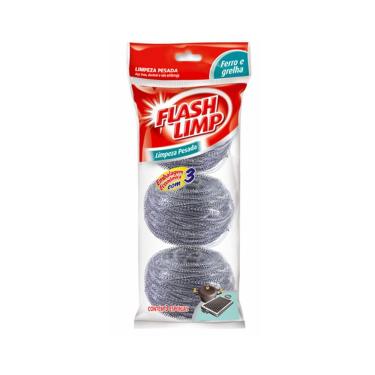 Imagem de Pack Esponjas Para Limpeza Pesada 3un - Flashlimp