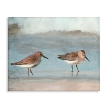 Imagem de Stupell Industries Little Two Sandpiper Pair Canvas Wall Art Design por Kim Allen, 20 x 16