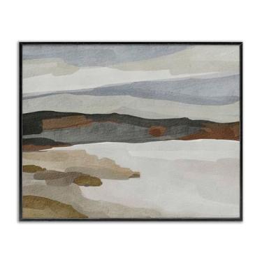 Imagem de Stupell Industries Abstração de paisagem After Rain Design de arte giclée emoldurado preto por Nikita Jariwala, 76 x 61 cm