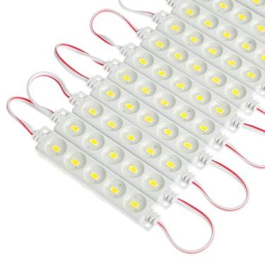 Imagem de Q QINGCHEN Módulo De Led Injeção Branco Quente Dc12V 1,2 W, Luz Fundo Decorativa À Prova D'Água Para Letreiros Letras, Placas Publicitárias Com Fita Adesiva Na Parte Traseira (Pacote 200 Unidades, 3