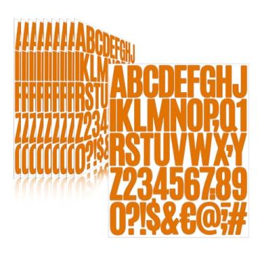 Imagem de Llewyn 500 peças, adesivos de letras de 10 folhas, autoadesivos, à prova d'água, números de caixa de correio, adesivos de vinil, decalques do alfabeto para garrafa de água, janela, sala de aula, carro