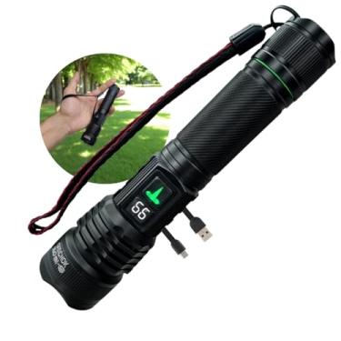 Imagem de Lanterna LED Tática Estilo Sabre de Luz Recarregável com Feixe Forte e Alcance de 2km