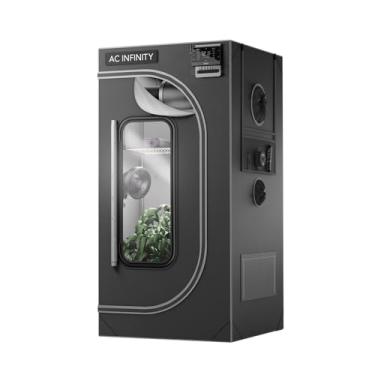 Imagem de AC Infinity CLOUDLAB 422, barraca de cultivo avançada 2x2, postes mais grossos de 1“, lona Mylar 2000D, maior refletividade testada em laboratório, maior janela com zíper 24” x 24” x 48