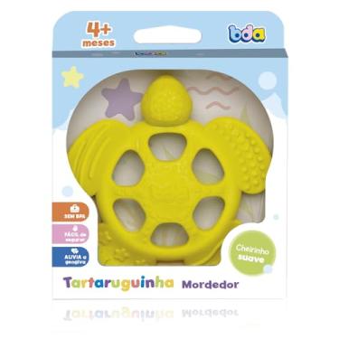 Imagem de Toyster - Mordedor Tartaruguinha - Macio, Texturizado e Fácil de Segurar, Seguro para Dentição - BDA