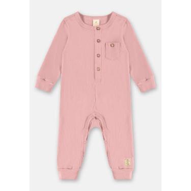 Imagem de Macacão Nature Unissex Bebê em Ribana Up Baby, Rosa, G