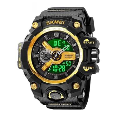 Imagem de Relógio Masculino Sk 2396 Á Prova D'água 50m Digital Esportivo Dourado