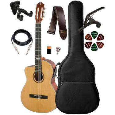 Imagem de Violão Strinberg Sc200c Ns Lh + Capa Luxo, Suporte Ibox SPF E Acessórios