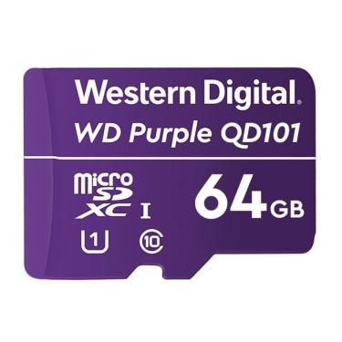 Imagem de Cartão micro SD 64Gb classe 10 WD Purple, 100Mb/s, 4600163, WESTERN DIGITAL