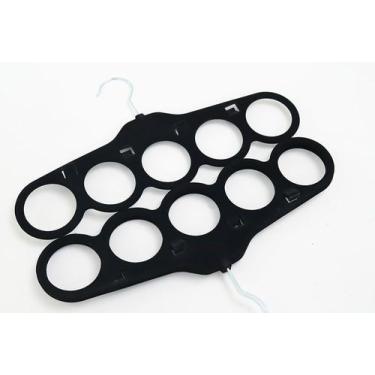 Imagem de Kit 3 Pecas Cabide Para Echarpe - Niazitex, Preto