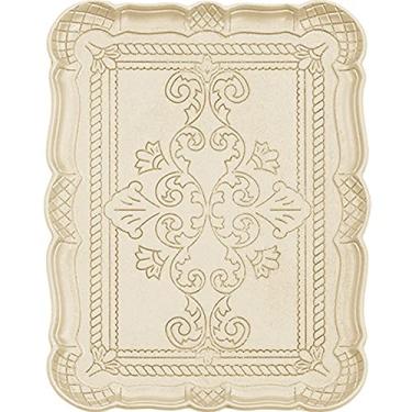 Imagem de WAYUTO Bandeja De Servir Vintage Para Chá, Café, Bar, Pratos Decorativos Rústicos, Festa, Café Da Manhã, Cama, Almoço, Jantar, Frutas, Sobremesas, Aperitivos, Mesa Pátio Bege
