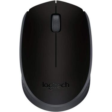Imagem de Mouse Sem Fio Logitech M170 Ambidestro Compacto Preto