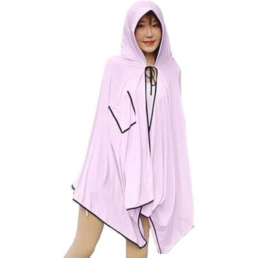Imagem de Protetor Solar Feminino Upf 50 Com Proteção Uv Xale Cardigã Com Encolher De Ombros Corrida Golfe Ciclismo Condução Viagem Ao Ar Livre, Pink