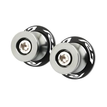 Imagem de jininshengxindianzi Compatible With R3 R7 R25 1999-2022 YZF-R3 YZF-R25 YZF-R7 CNC Swingarm Spools Sliders Stand Screws M6 Bolts Motorcycle Accessories(R7 Titanium)