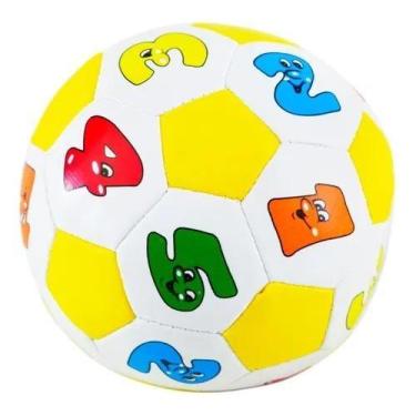 Imagem de Bola De Futebol Infantil Macia Pelúcia Com Números - Ark