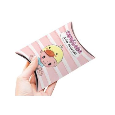 Imagem de 10 Caixinha Bebe Fofo Maternidade Chá Rifa - Menina Pato - Kibunitinho