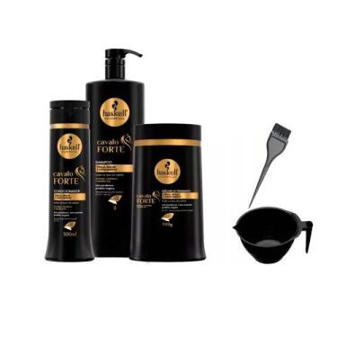 Imagem de Haskell Cavalo Forte Shp 1L Cond 300ml Máscara 900g +Cumbuca