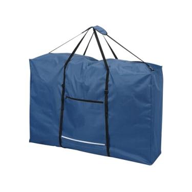 Imagem de PATIKIL Bolsa dobrável de armazenamento de mesa, 600D resistente à prova d'água, bolsa de armazenamento para cadeira dobrável com alça para cadeira de rodas com gravidade zero, 109 cm C x 73 cm L x 28